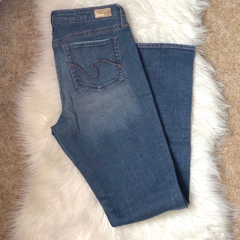 REFUGE Dark Blue Denim Bootcut Jeans 👖